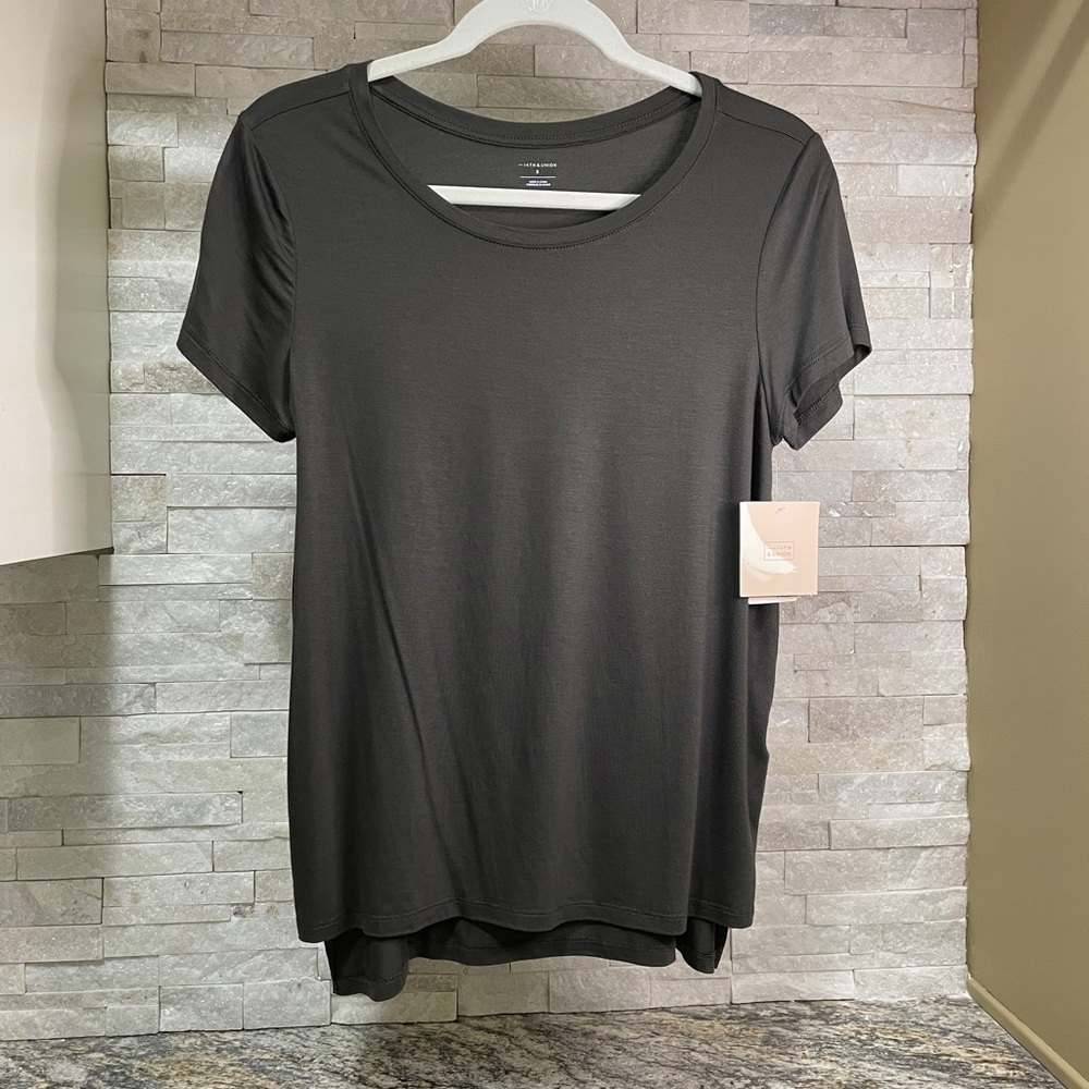 Nordstrom NWT 14th & Union Shirt Dark Gray Small